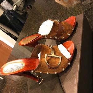 Gucci Horsebit Wooden Mule